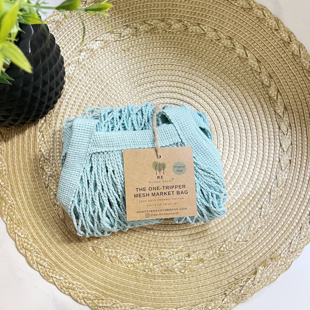 The "One Tripper" HUGE Mesh Market Bag | Zero Waste: Tropical Blue