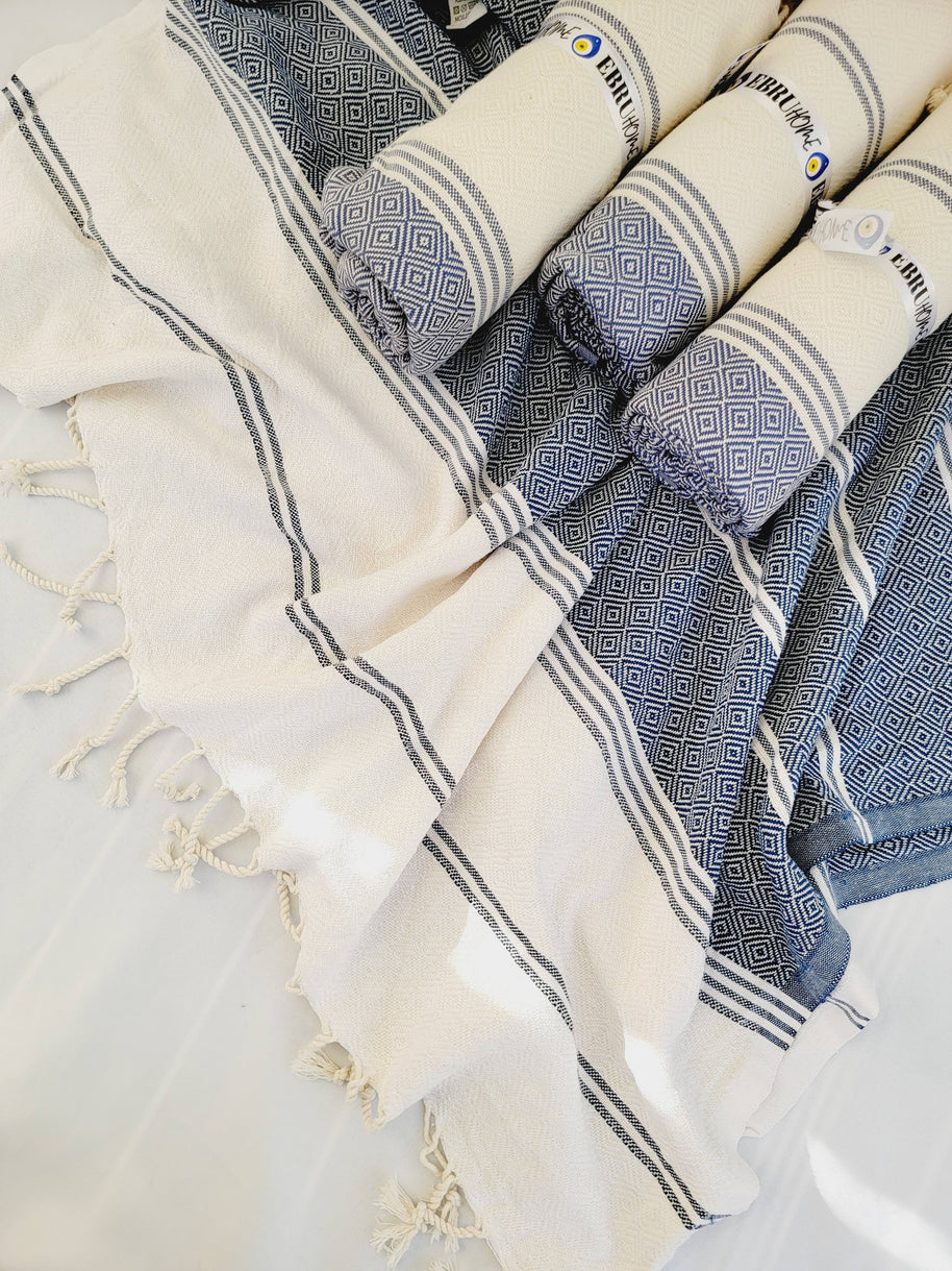 Throw Blanket, Farmhouse deco, Fall deco, Quick fold throw: Black