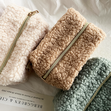Teddy Bear Make Up Bag: Camel or Cream