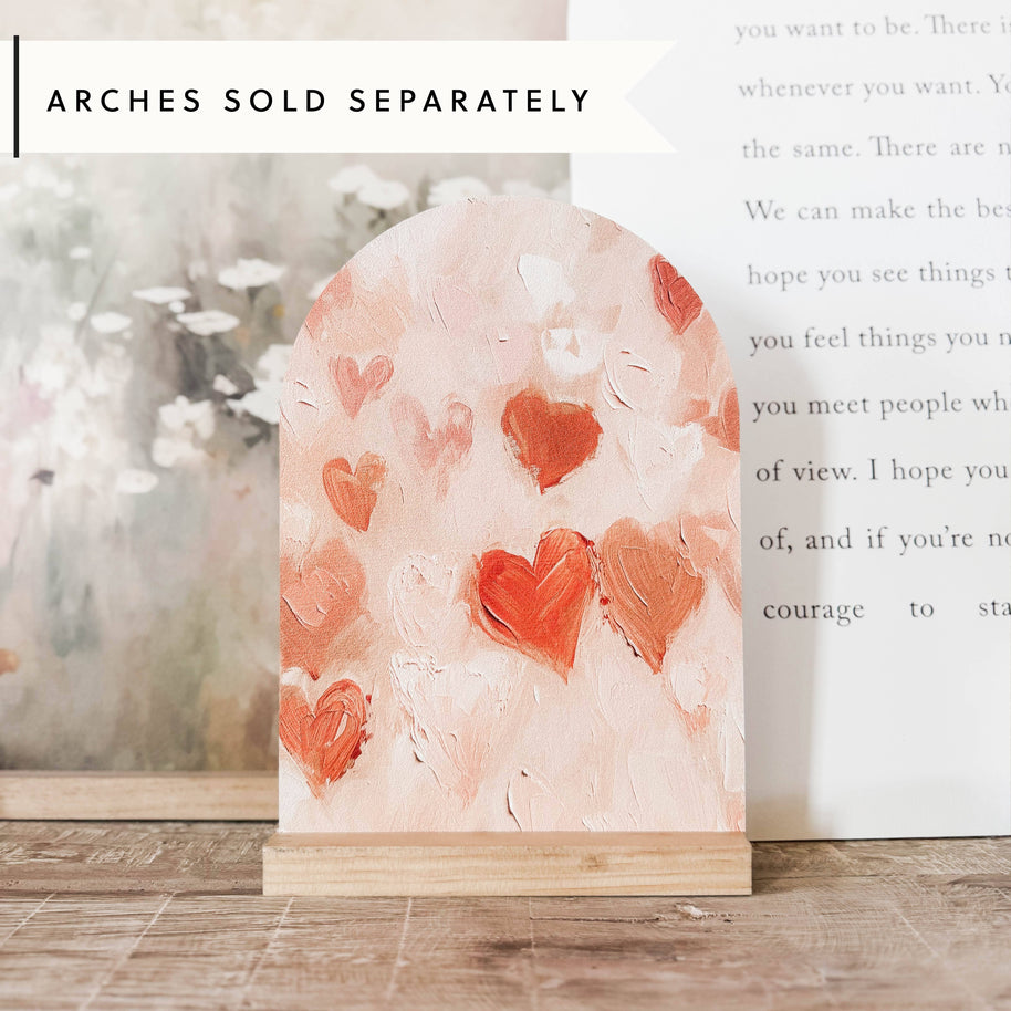 Arch Wood Base *BASE ONLY! Arches Sold Separately*: Light Oak or Dark Walnut / Small