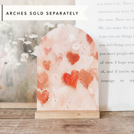 Arch Wood Base *BASE ONLY! Arches Sold Separately*: Light Oak or Dark Walnut / Small