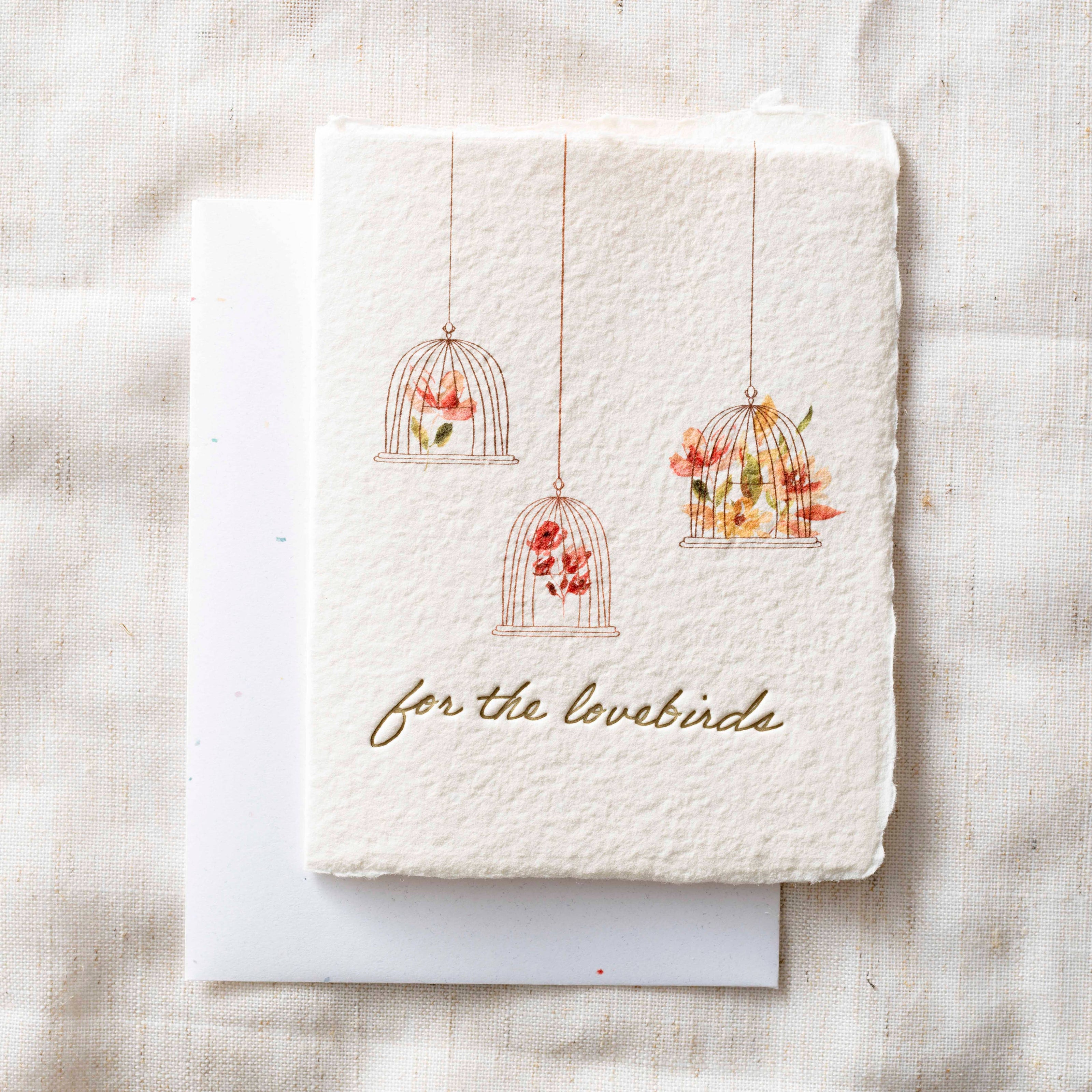 For the Lovebirds | Eco-Friendly Wedding Greeting Card