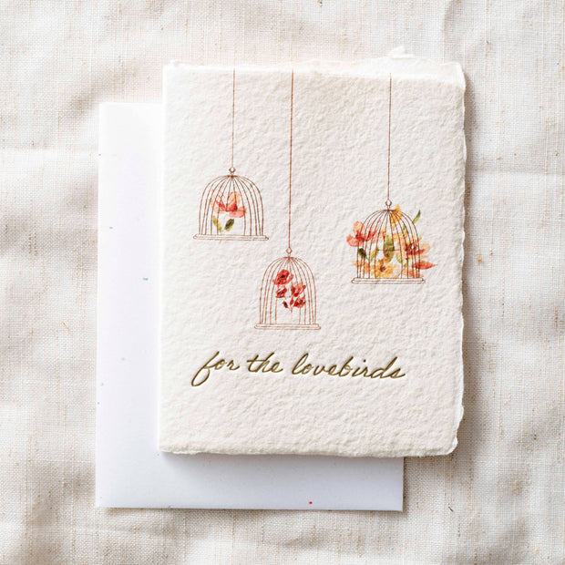 For the Lovebirds | Eco-Friendly Wedding Greeting Card