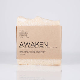 Awaken (Lavender & Eucalyptus)  | Vegan Soap | Sea Salt Bar: 4 oz