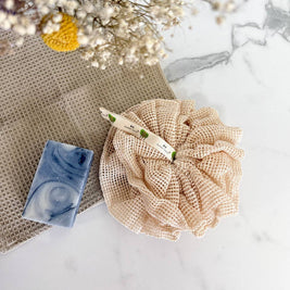 Reusable 100% Cotton Shower Pouf