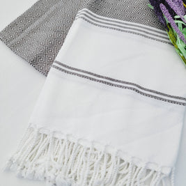 Throw Blanket, Farmhouse deco, Fall deco, Quick fold throw: Black