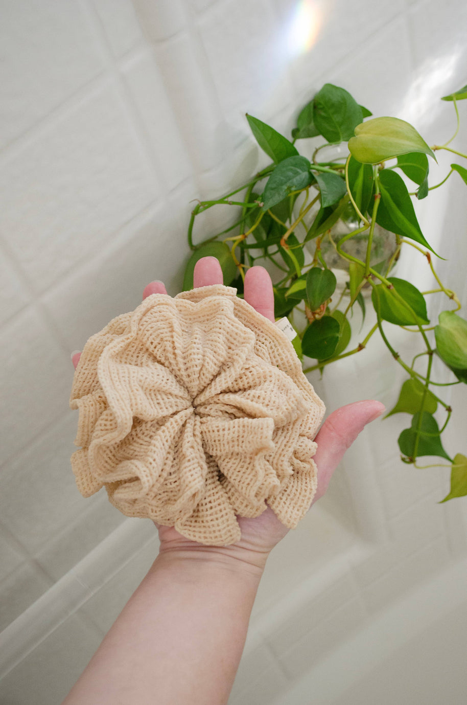 Reusable 100% Cotton Shower Pouf