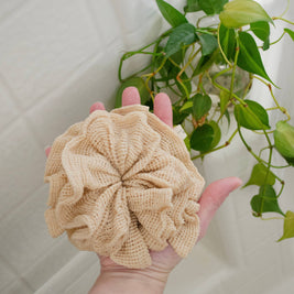 Reusable 100% Cotton Shower Pouf