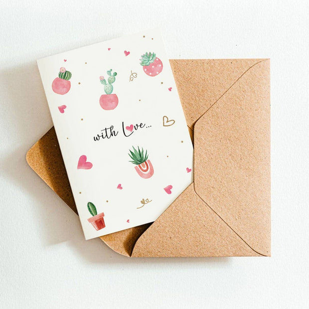 With Love Post Card