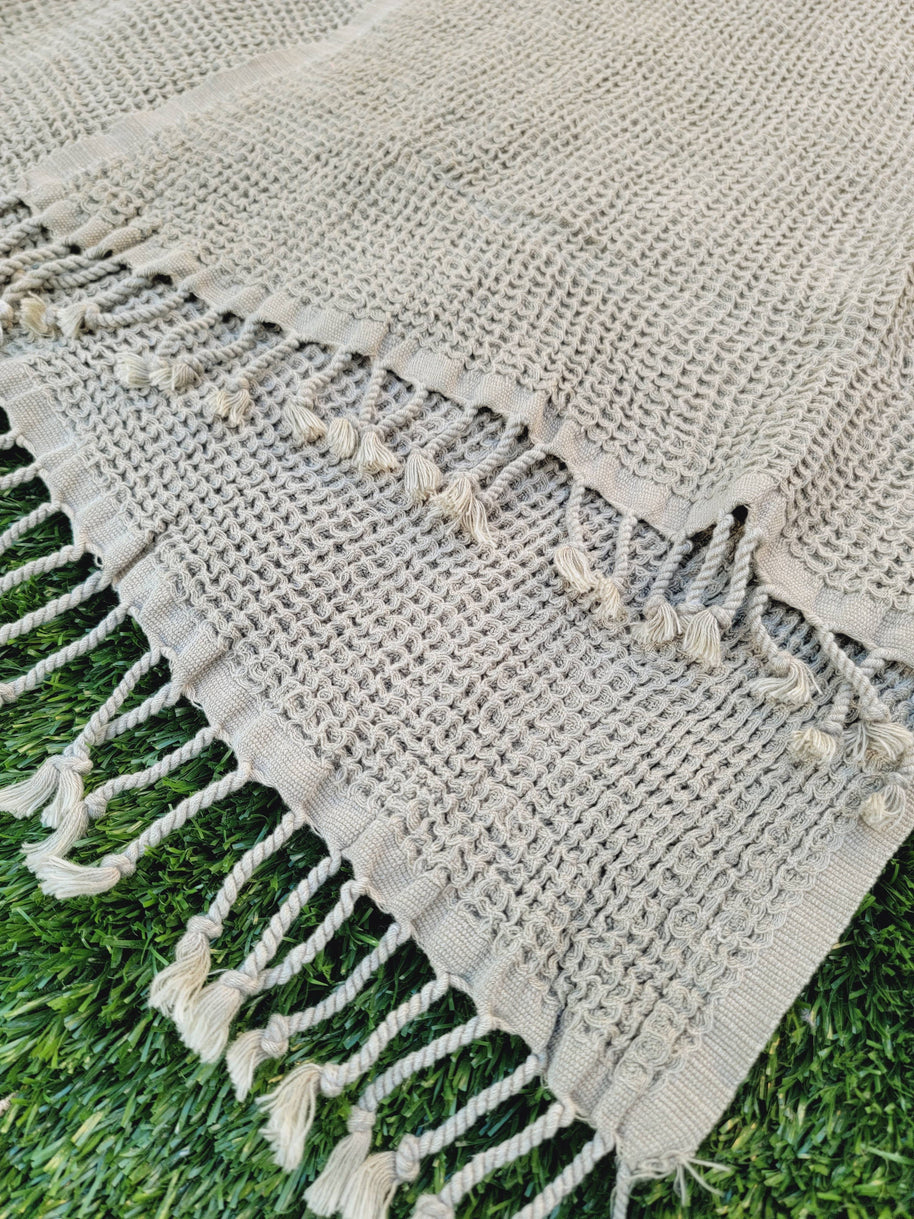 Waffle Throw Blanket, Cotton Waffle Bundle 39x64