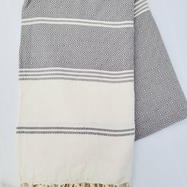 Throw Blanket, Farmhouse deco, Fall deco, Quick fold throw: Black