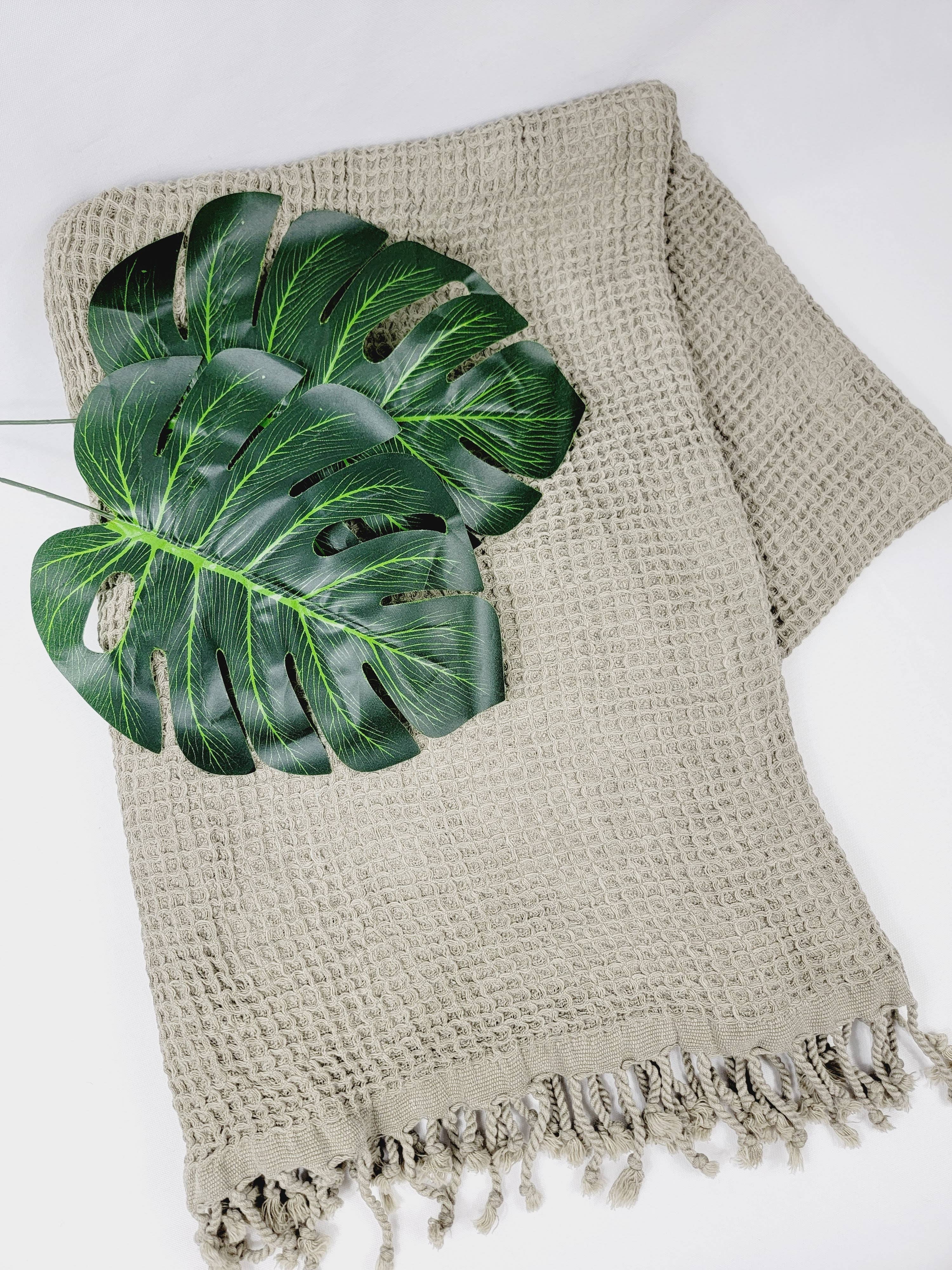 Waffle Throw Blanket, Cotton Waffle Bundle 39x64