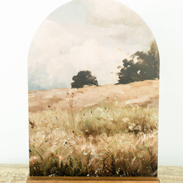 Arch Wood Base *BASE ONLY! Arches Sold Separately*: Light Oak or Dark Walnut / Small