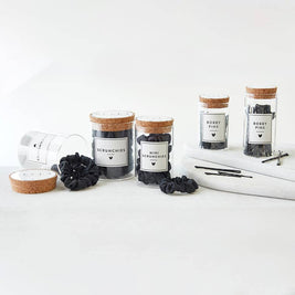 Satin Scrunchies Jar - Black , Blush Ombre or Ivory Ombre
