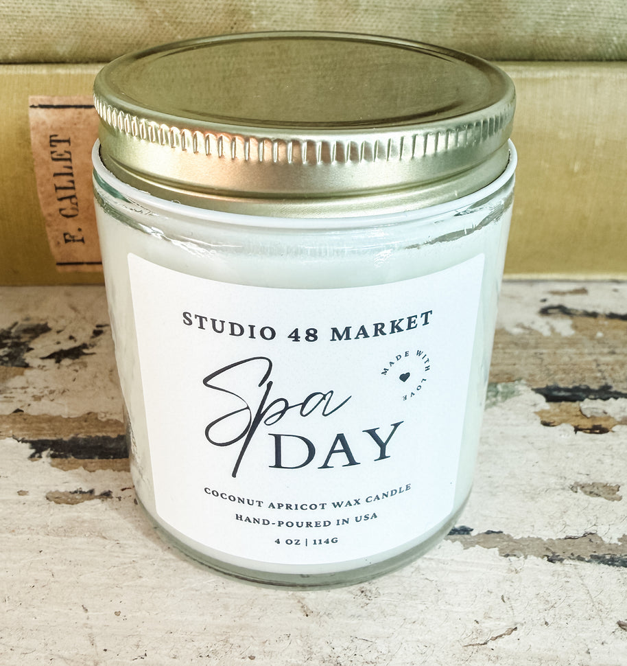 Studio 48 Market Hand-Poured Coconut Apricot Wax Candles