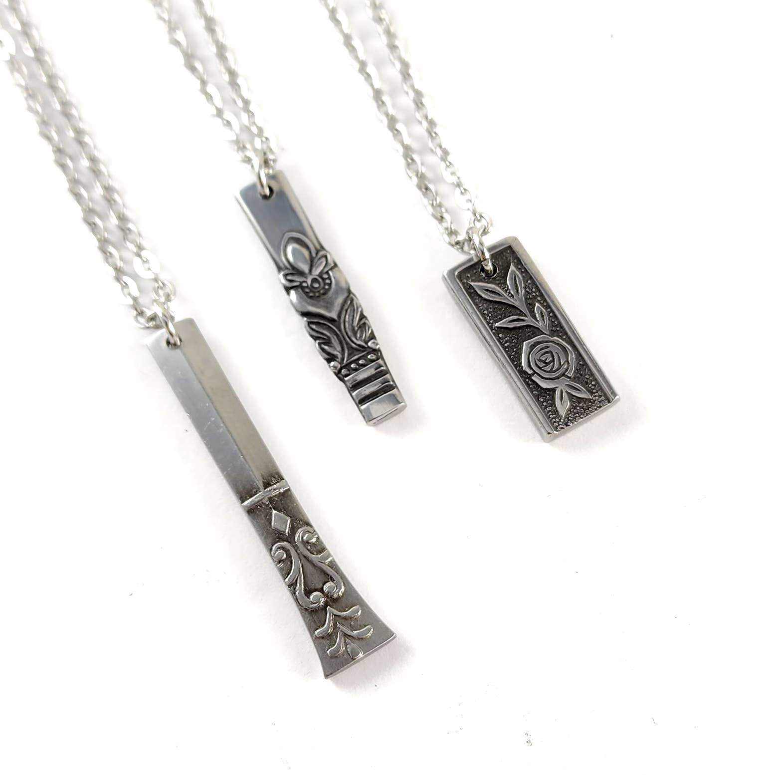 Stainless Steel Spoon Bar Necklaces -  Random Selection