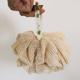 Reusable 100% Cotton Shower Pouf