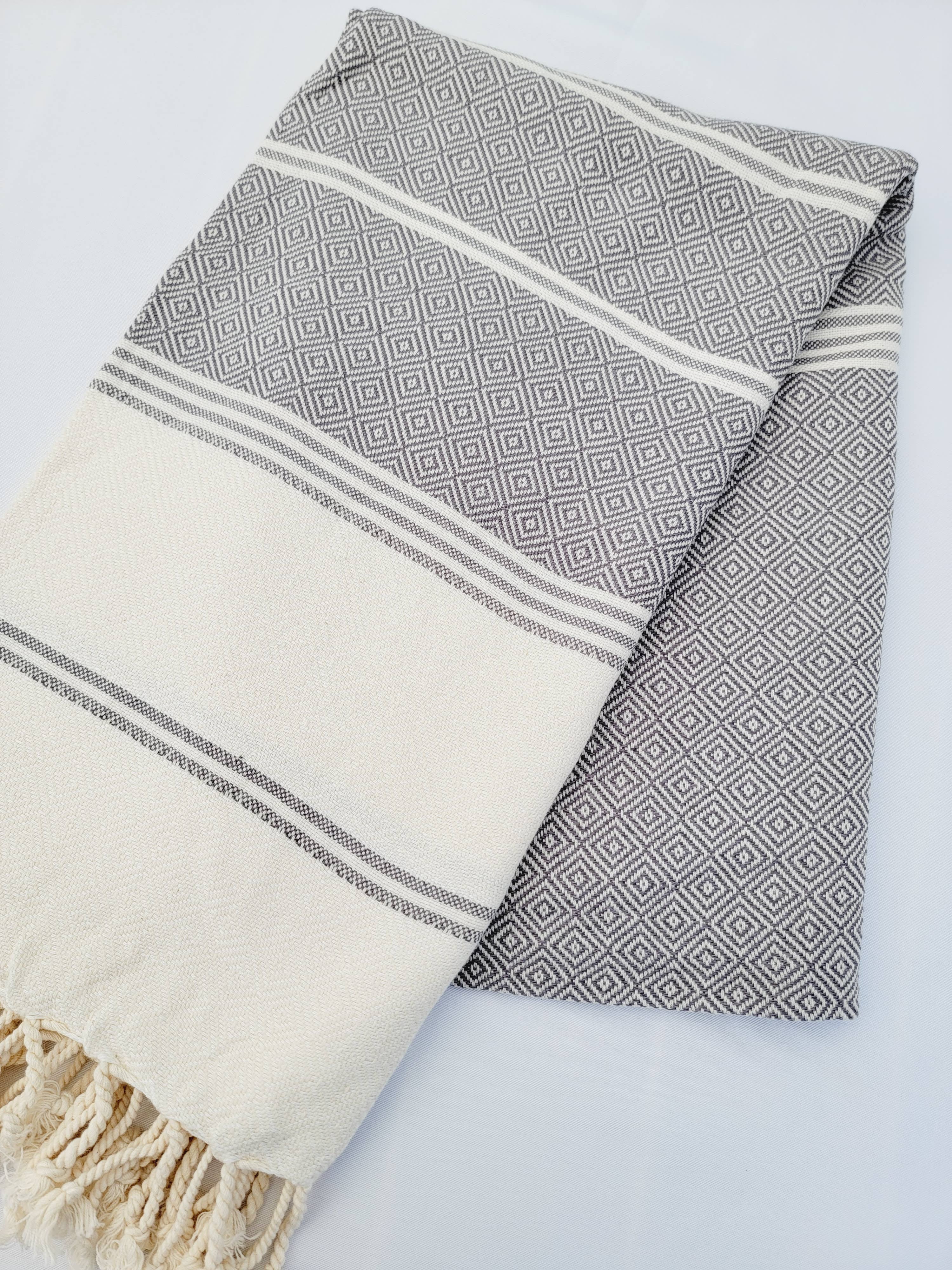 Throw Blanket, Farmhouse deco, Fall deco, Quick fold throw: Black