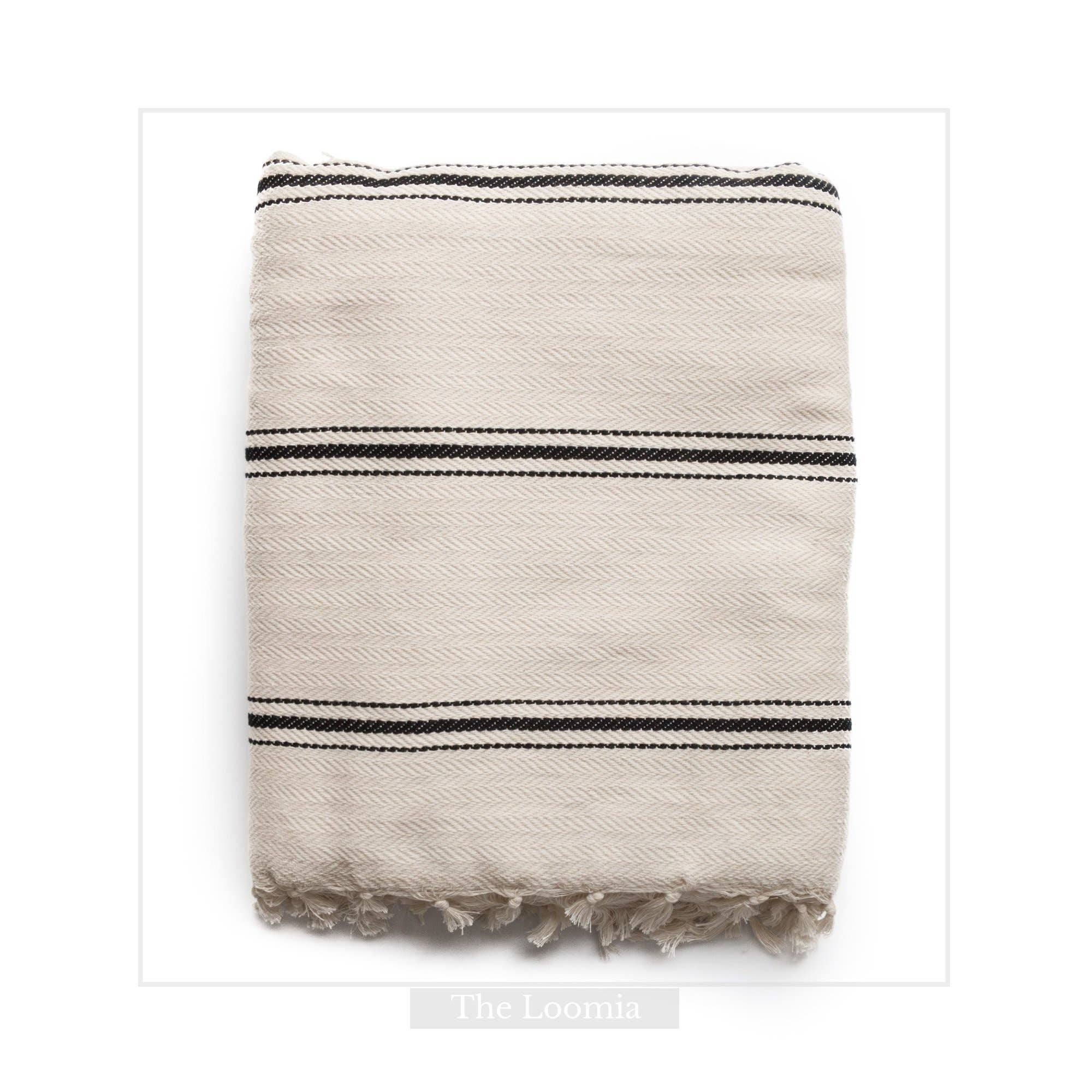 Sophie 100% Cotton Turkish Throw Blanket: Large Throw/ Queen