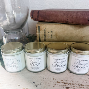 Studio 48 Market Hand-Poured Coconut Apricot Wax Candles