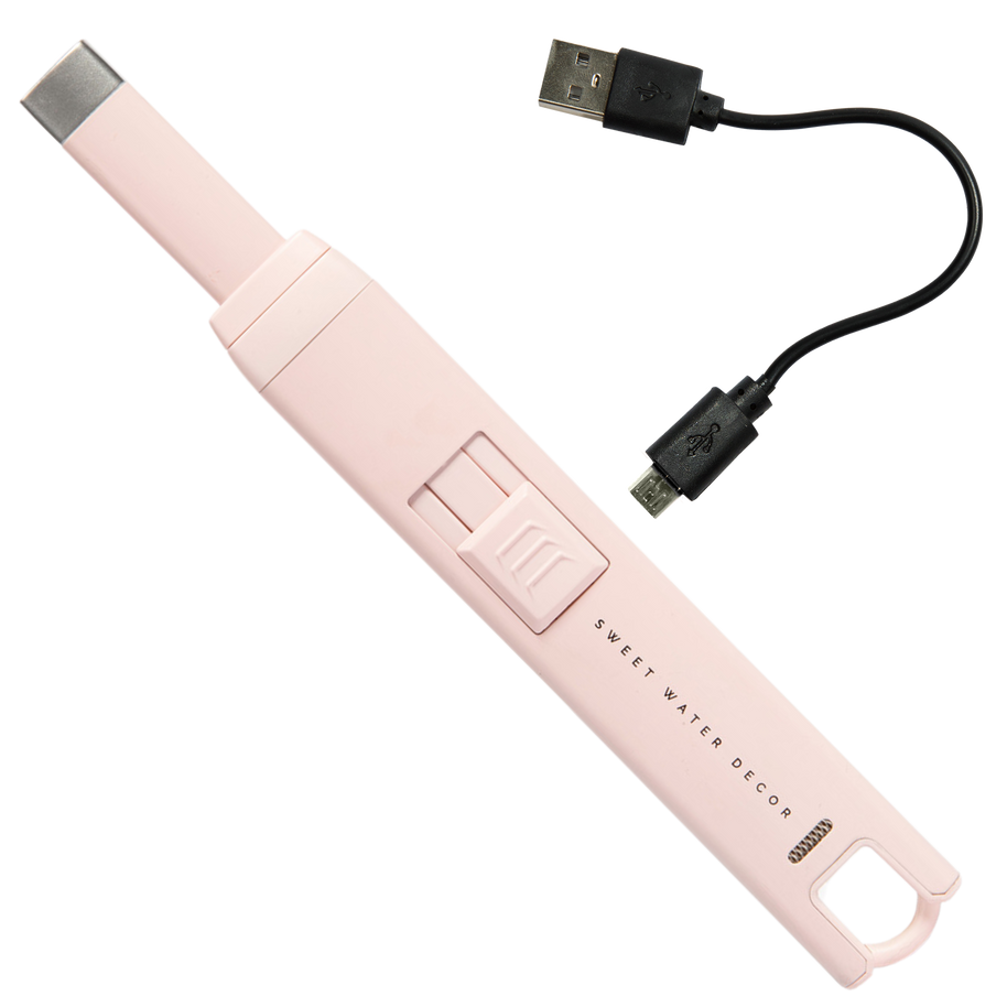 Pink or White Large Rechargeable Electric Lighter