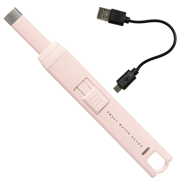 Pink or White Large Rechargeable Electric Lighter