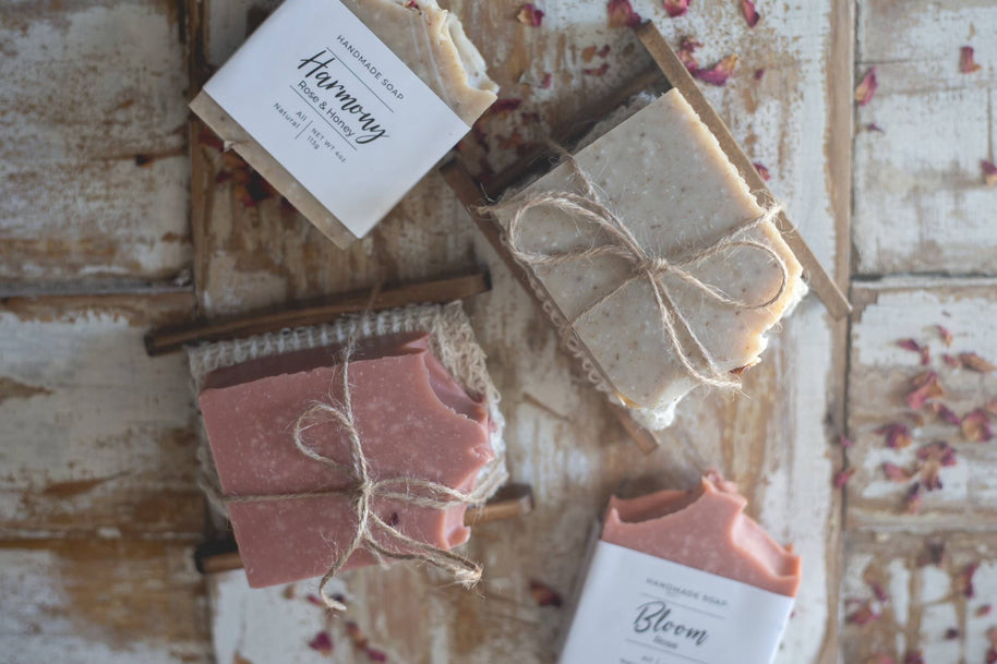 Harmony (Rose & Sandalwood) | Vegan Soap: Bar soap (4 oz)