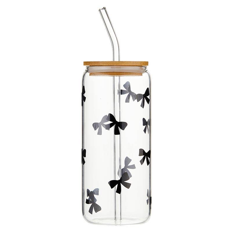 Glass Tumbler - Bows