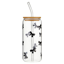 Glass Tumbler - Bows