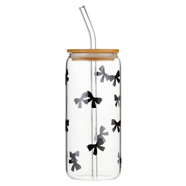 Glass Tumbler - Bows