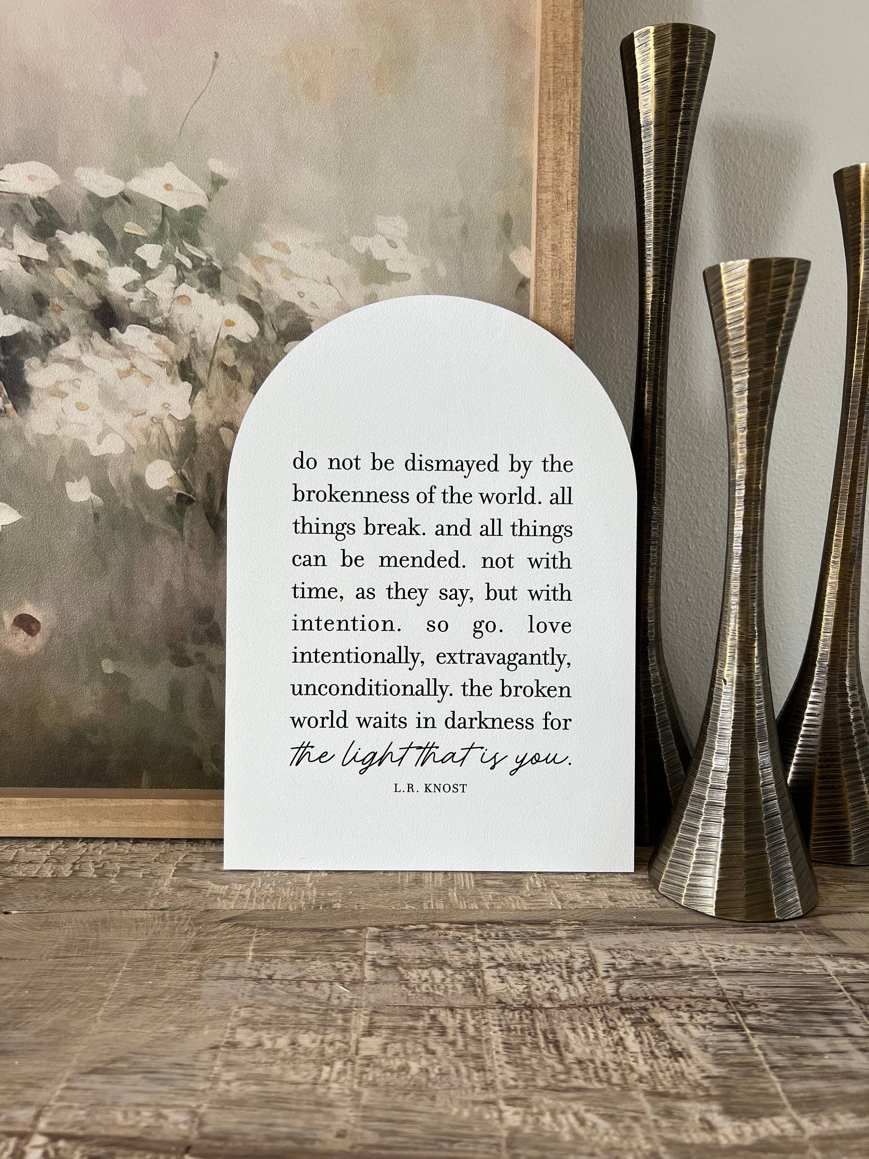 Do Not Be Dismayed Arch: 7.5x10.5