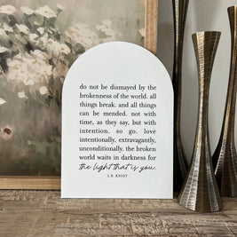 Do Not Be Dismayed Arch: 7.5x10.5