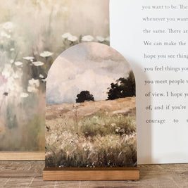 Arch Wood Base *BASE ONLY! Arches Sold Separately*: Light Oak or Dark Walnut / Small