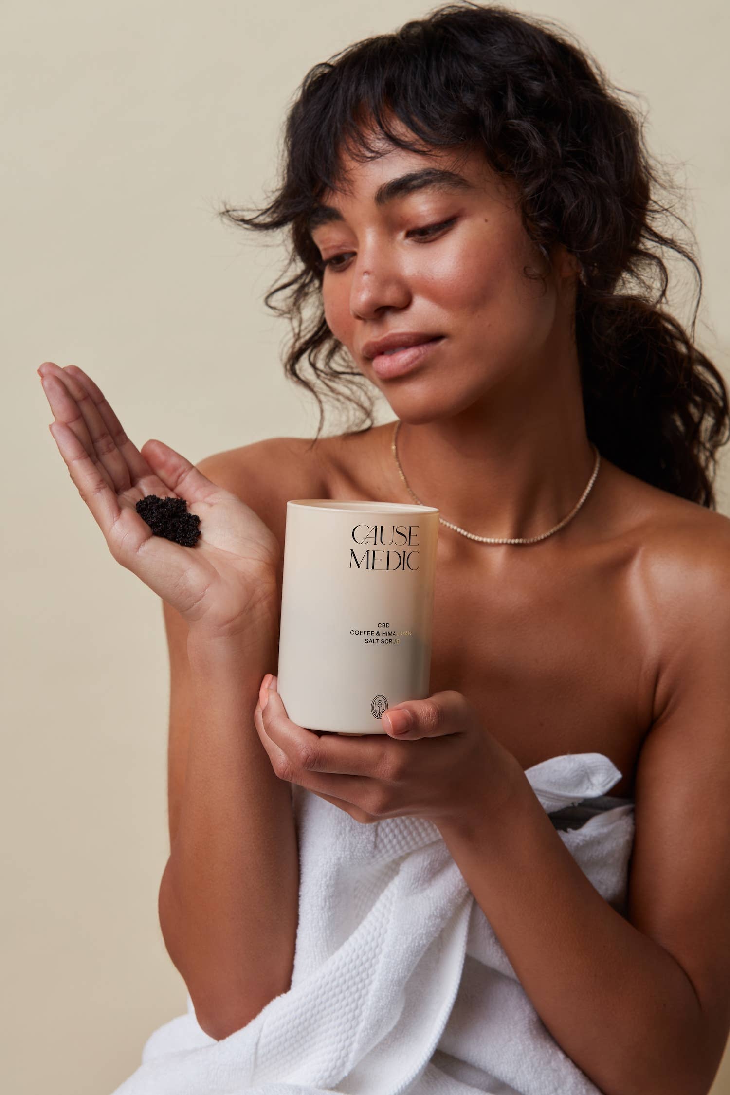 CBD Coffee & Himalayan Salt Scrub: Single Serving (.5oz)