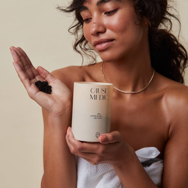 CBD Coffee & Himalayan Salt Scrub: Full Size Retail (8oz)
