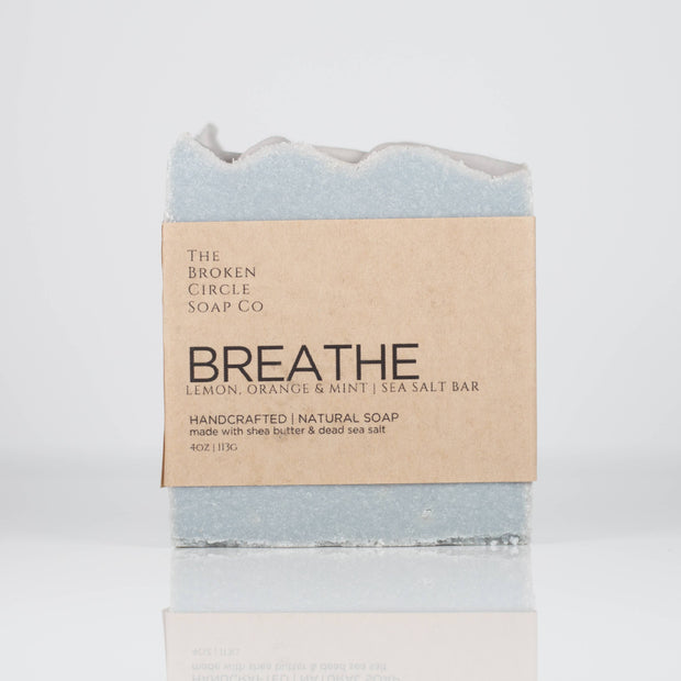 Breathe | Sea Salt Bar | Vegan Soap: 4 oz