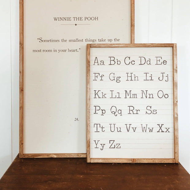 Winnie the Pooh Smallest Things: 8x11 Handmade in Lincoln, Ca