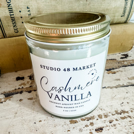 Studio 48 Market Hand-Poured Coconut Apricot Wax Candles