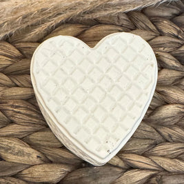 Handcrafted Jesmonite Heart Trinket Box in Linen or Graphite