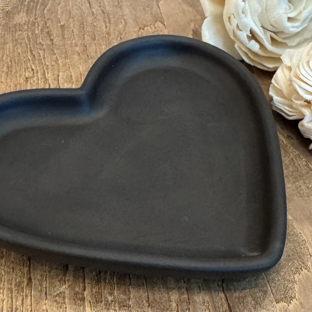 Handcrafted Jesmonite Heart Tray