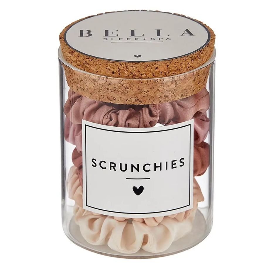 Satin Scrunchies Jar - Black , Blush Ombre or Ivory Ombre