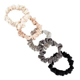 Satin Scrunchies Jar - Black , Blush Ombre or Ivory Ombre
