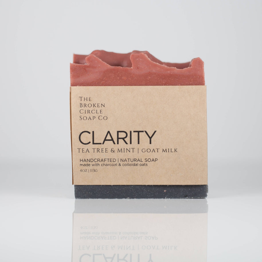 Clarity Detox Bar (Tea Tree & Peppermint) | Goat Milk Soap: Bar Soap (4 oz)
