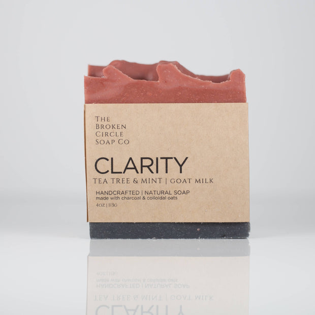 Clarity Detox Bar (Tea Tree & Peppermint) | Goat Milk Soap: Bar Soap (4 oz)