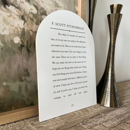 For What It's Worth Arch: 7.5x10.5