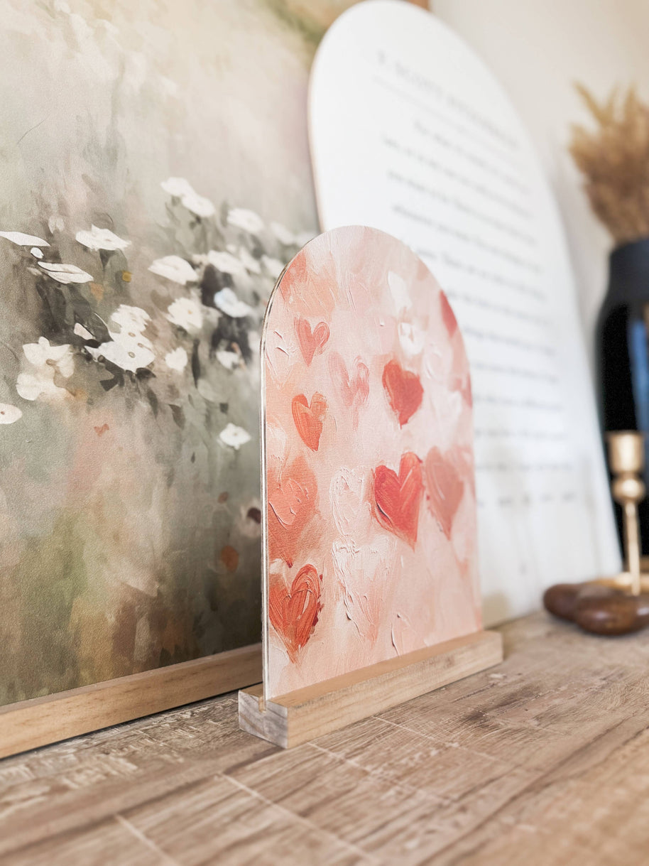 Arch Wood Base *BASE ONLY! Arches Sold Separately*: Light Oak or Dark Walnut / Small