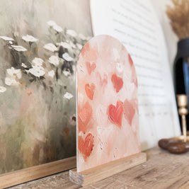 Arch Wood Base *BASE ONLY! Arches Sold Separately*: Light Oak or Dark Walnut / Small