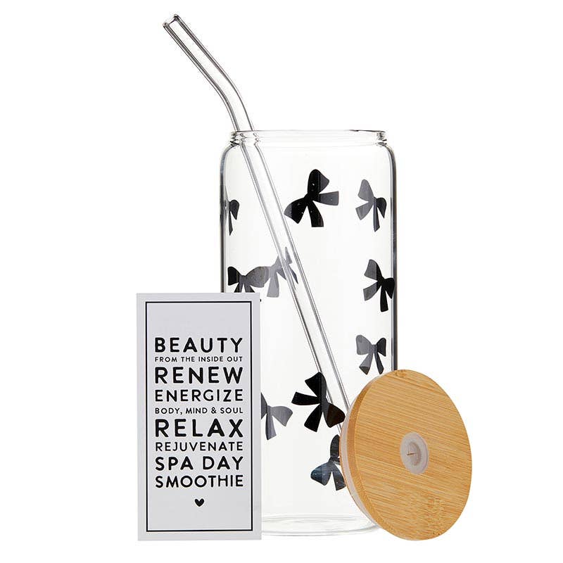 Glass Tumbler - Bows