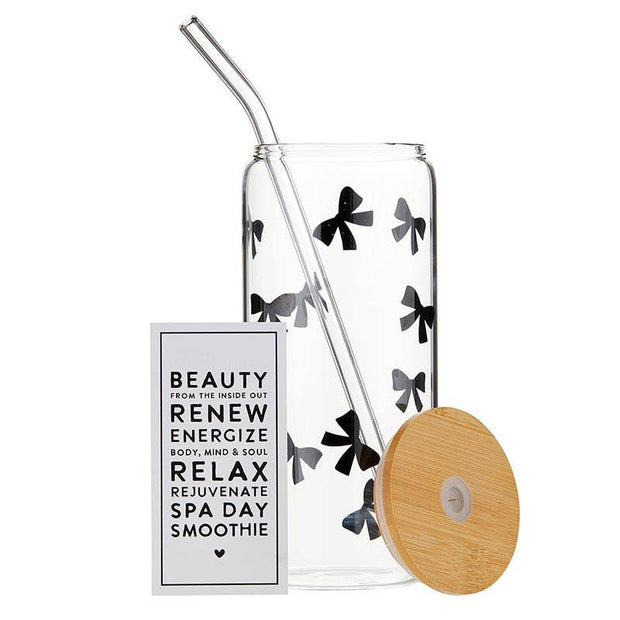Glass Tumbler - Bows