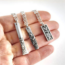 Stainless Steel Spoon Bar Necklaces -  Random Selection